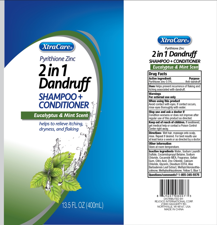 13.5oz 2 In 1 Dandruff Hair Cleanse And Conditioner - Eucalyptus And Mint